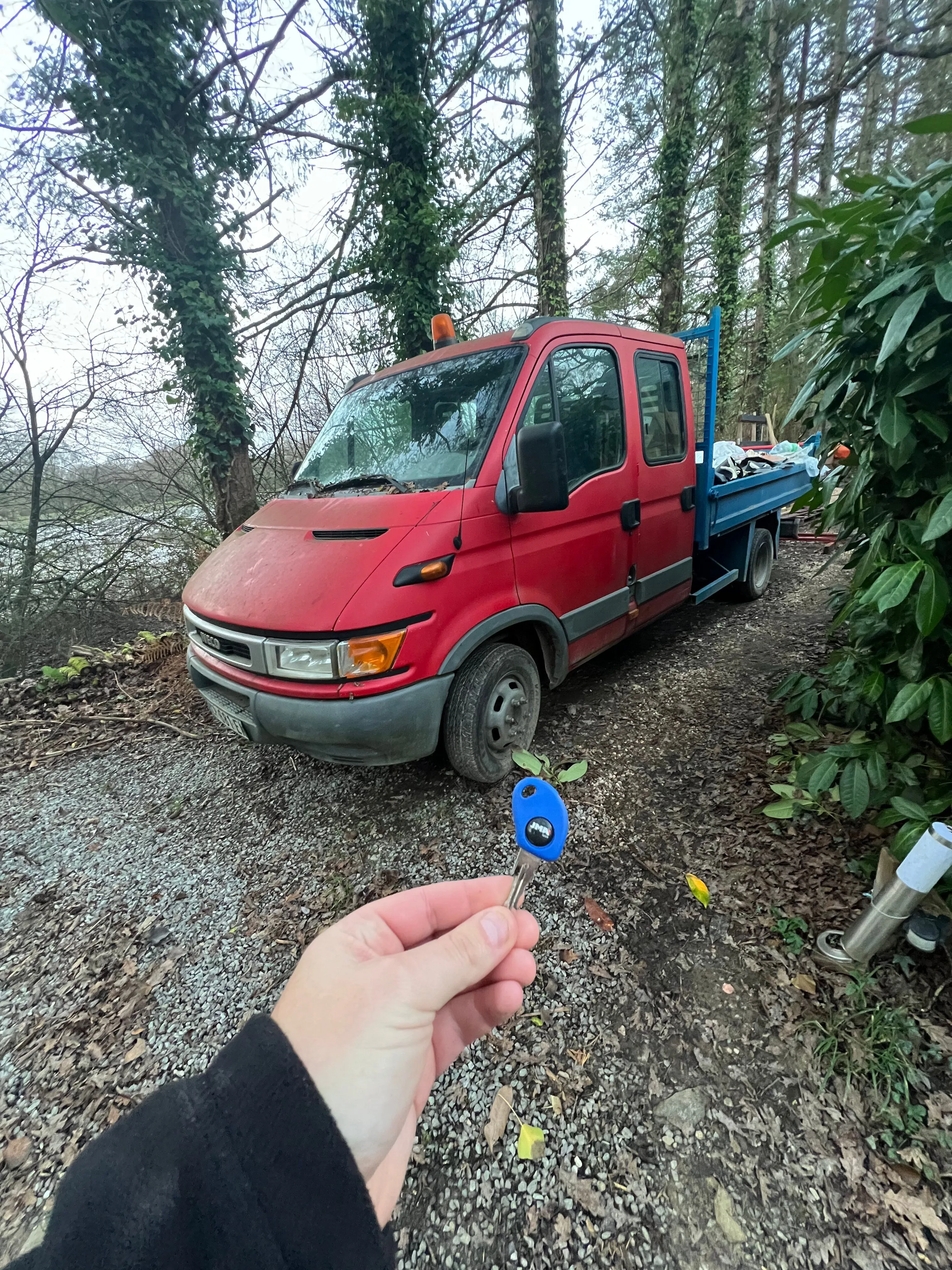Une nouvelle clé pour ce camion de chantier à Questember