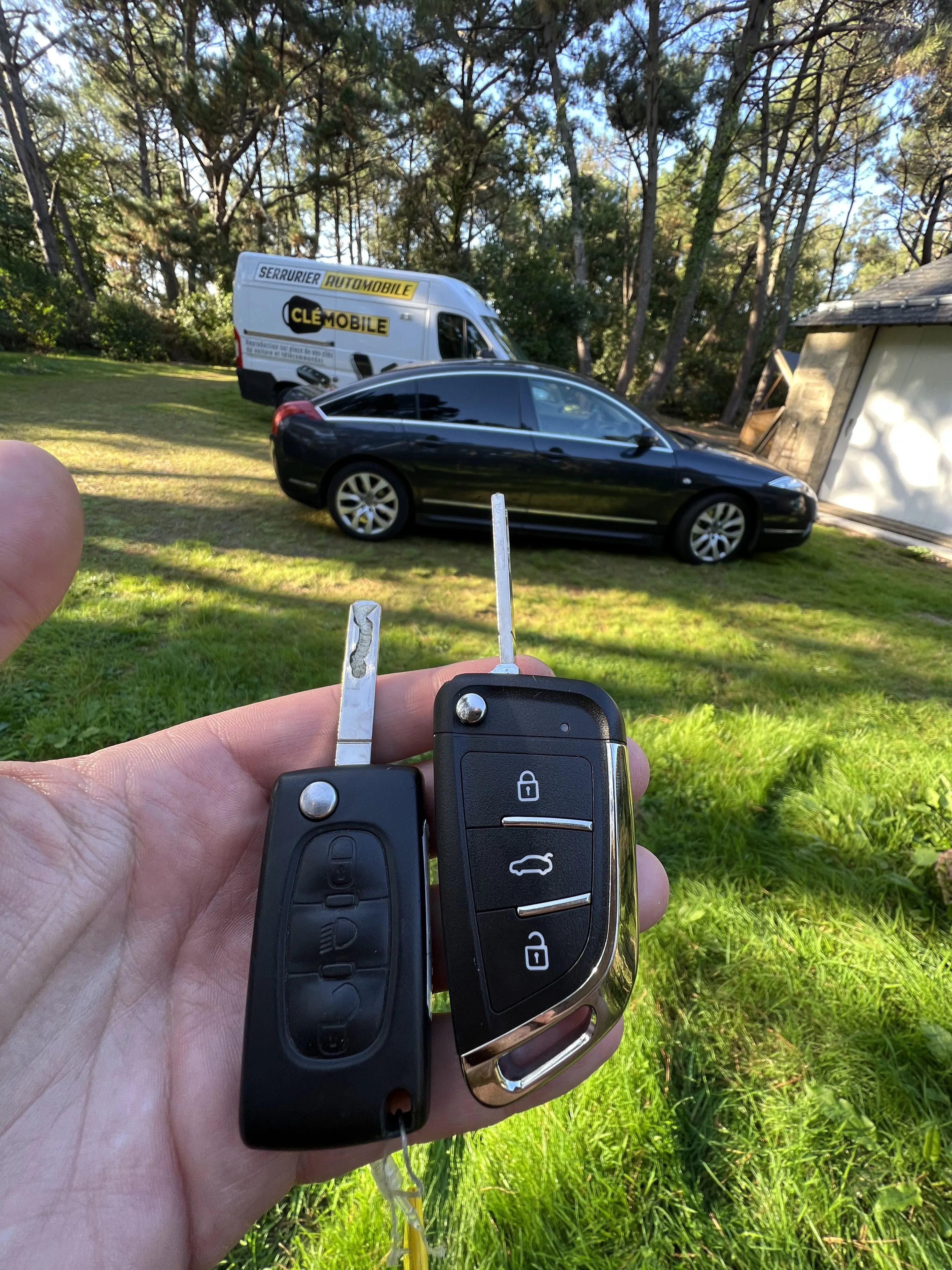 Une nouvelle télécommande pour une Citroën C8 à Baden,